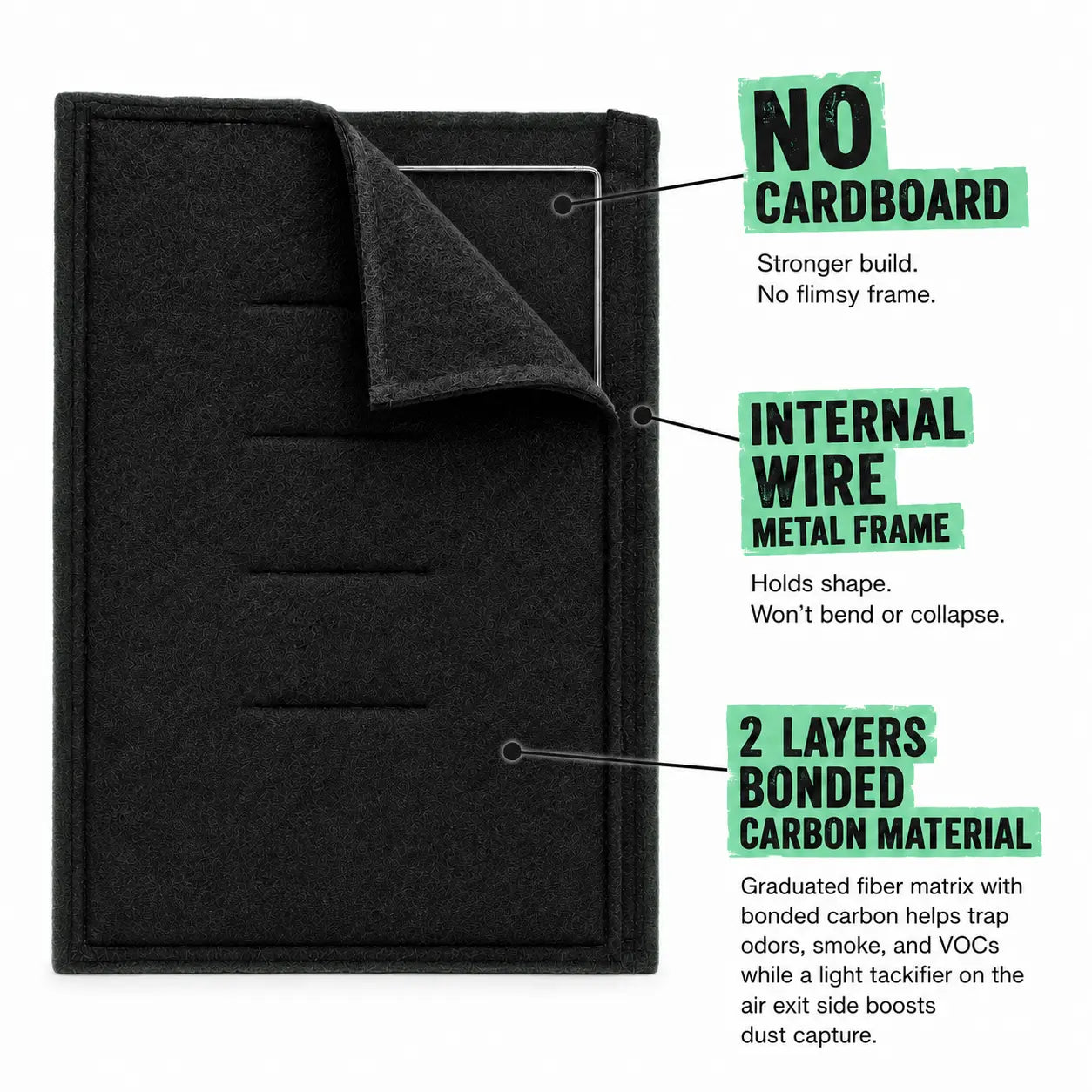 12x24x1 Pure Carbon | MERV 9 Air Filter