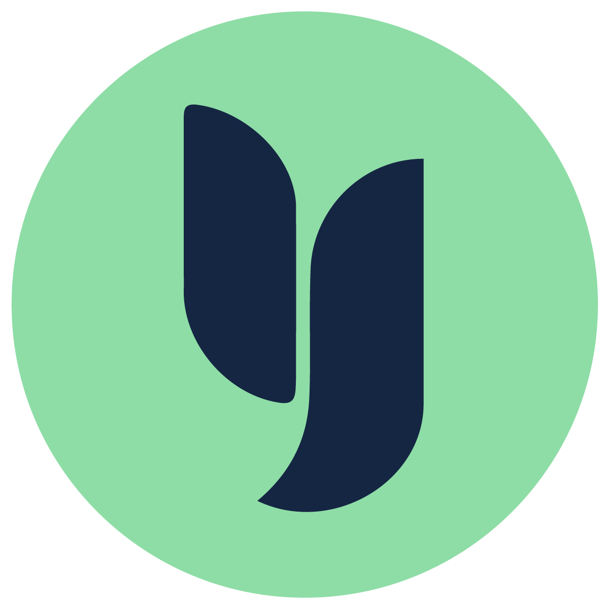 Green and blue circle logo with a Y in the center for Yoor Air