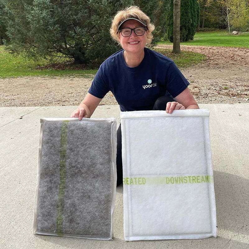 Yoor Air Filters Before and After